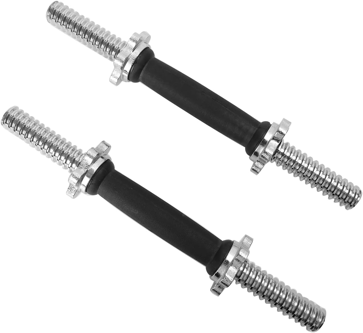 Dumbbell Bar (Solid) with Rubber Handle (16”)