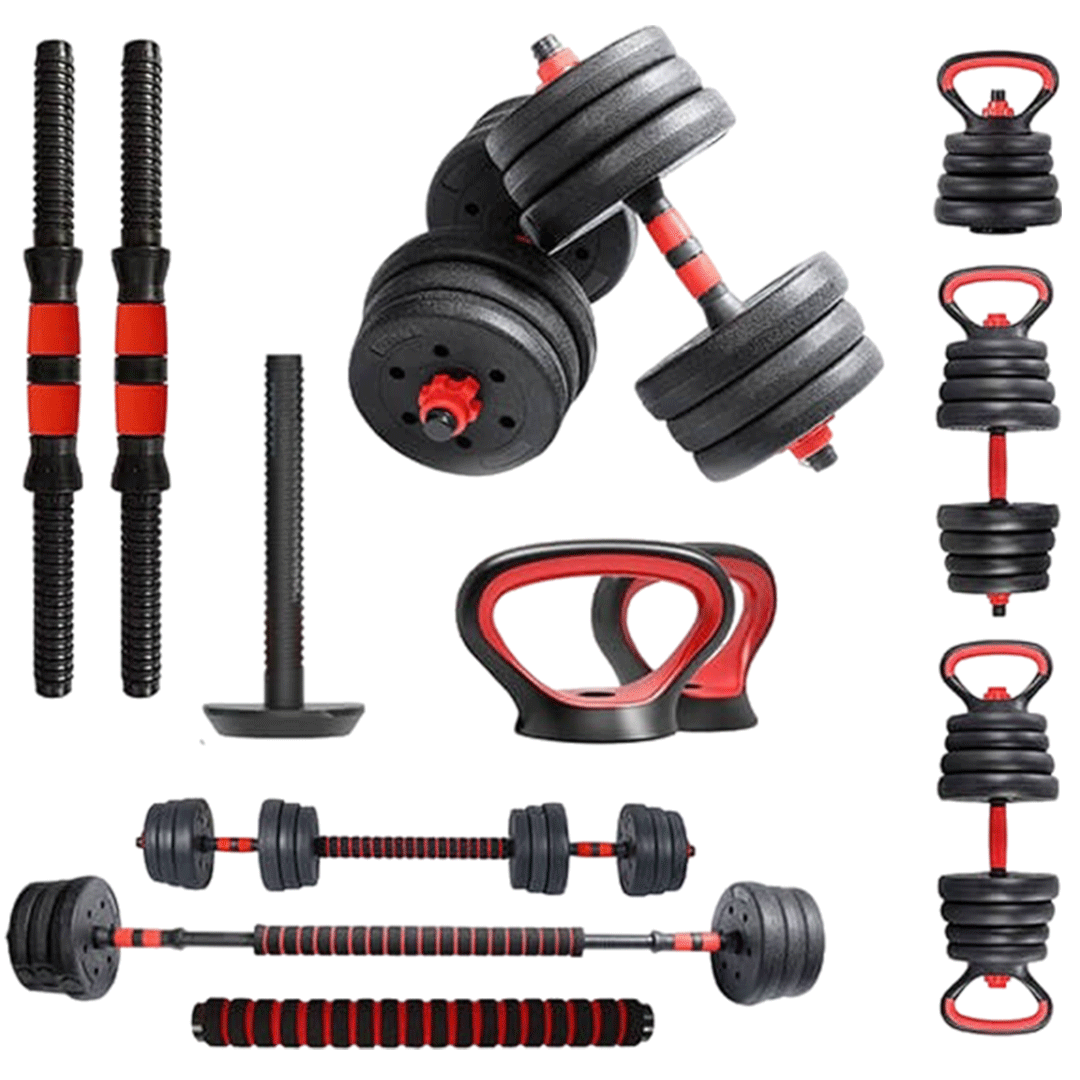 PDKS-20P Adjustable PVC Cement Kettlebell Dumbbells Set