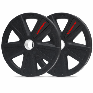 Rubber Coated Olympic (50mm) Plates - Black